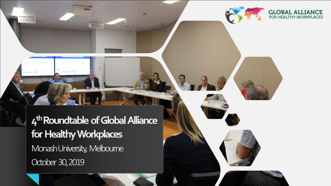 4th Roundtable of The Global Alliance for Healthy WorkplacesSummary Report