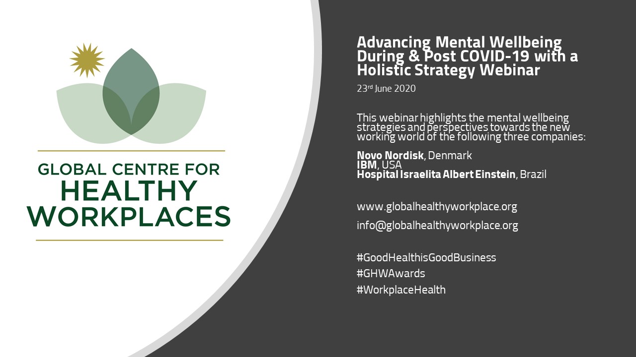 Webinar Summary: Advancing Mental Wellbeing During & Post COVID-19 with a Holistic Strategy